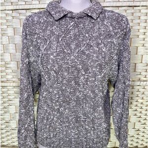 Vintage 90s Liz Claiborne Liz Sport Cable Knit Sweater Womens Med